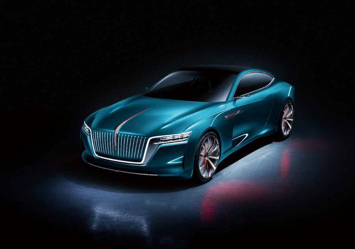 红旗“E·境”GT Concept概念车首次亮相,这才是未来的中国汽车
